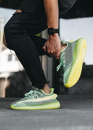 Кросівки yeezy boost 350 v2 yeezreel neon кроссовки3 фото