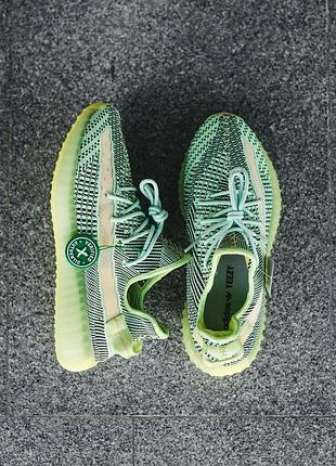 Кросівки yeezy boost 350 v2 yeezreel neon кроссовки4 фото
