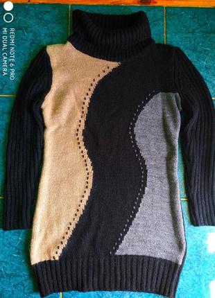 Туника удлиненный свитер фимовый италия