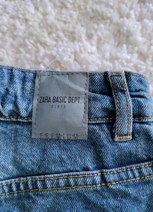 Джинсові шорти zara basic denim6 фото