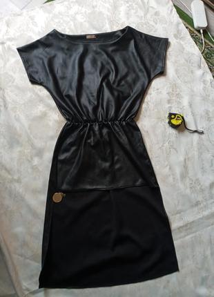 Кожаное плать-туника со шлейфом2 фото