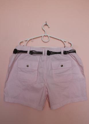Бледно розовые хлопковые шорты, шортики 54-56 р.2 фото