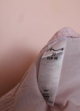Бледно розовые хлопковые шорты, шортики 54-56 р.5 фото