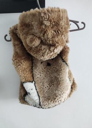 Хутряна жилетка безрукавка мішка