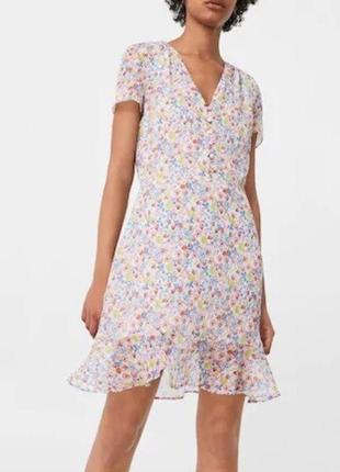Невесомое легкое платье mango с цветочным принтом