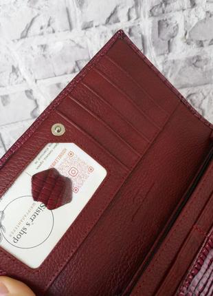 Женский кожаный кошелек жіночий шкіряний гаманець4 фото