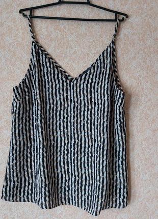 Топ на бретелях майка смужки