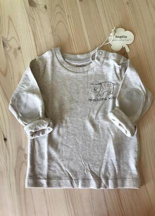 Реглан лонгслив с мишкой 3