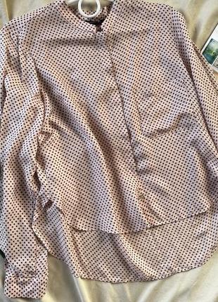Шикарна блуза шовк, віскоза від zara, шовкова блузка1 фото