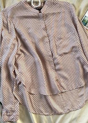 Шикарная блуза шелк и вискоза от zara,  шелковая блузка