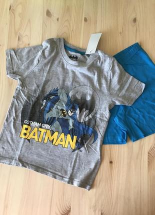 Пижама летняя для мальчика batman футболка шорты