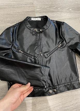 Курточка еко шкіра 122-128