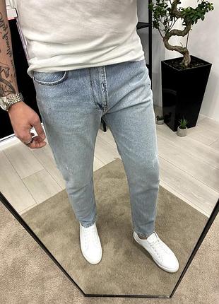 Джинсы мужские рваные голубые турция / джинси чоловічі штаны штани рвані голубі турречина