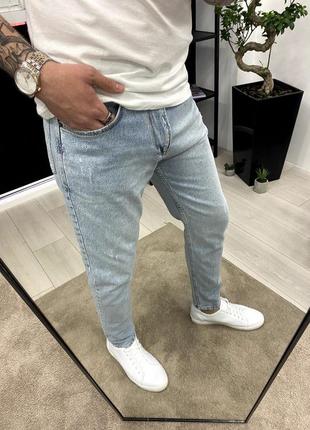 Джинсы мужские рваные голубые турция / джинси чоловічі штаны штани рвані голубі турречина