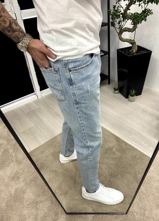 Джинсы мужские рваные голубые турция / джинси чоловічі штаны штани рвані голубі турречина
