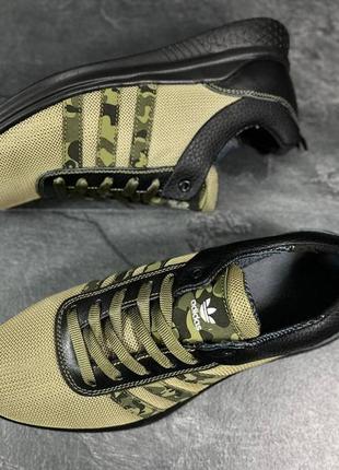 Кроссовки adidas, 40-45 размер, летние, сетка, хаки, оливка, военным, для военного, оливковые, песок3 фото