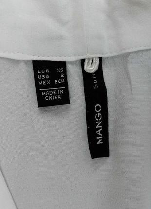 Белая блузка из вискозы с рукавом 3/42 фото