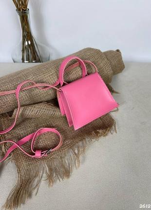 Мини сумка малиновая фуксия розовая мини сумочка малина фуксия малиновая розовая малый опт маленькая5 фото
