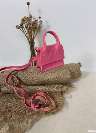 Мини сумка малиновая фуксия розовая мини сумочка малина фуксия малиновая розовая малый опт маленькая