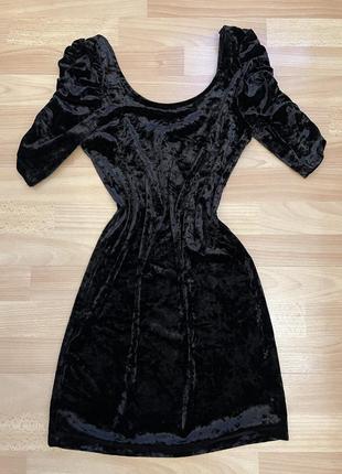 Велюровое платье