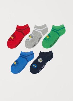 Комплект з 5 пар коротких шкарпеток серії ninjago h&m