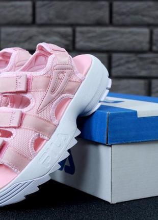 Fila disruptor sandals сандалі жіночі літні рожеві босоніжки жіночі босоніжки