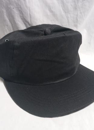 Кепка бейсболка черная котон новая регулировка на защелке с084  материал: 100% котон регулировка