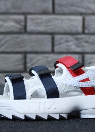 Fila disruptor sandals сандали женские летние белые босоножки жіночі босоніжки2 фото