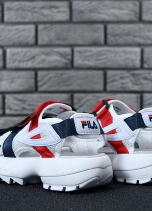 Fila disruptor sandals сандали женские летние белые босоножки жіночі босоніжки3 фото