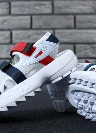 Fila disruptor sandals сандали женские летние белые босоножки жіночі босоніжки5 фото