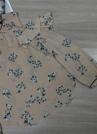 Красивая блуза в цветочный принт polo ralph lauren3 фото
