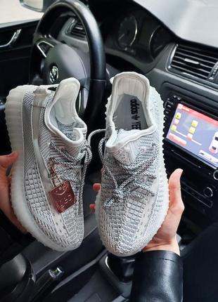 Кросівки adidas yeezy boost 350 v2 сірі, кросівки жіночі літні3 фото