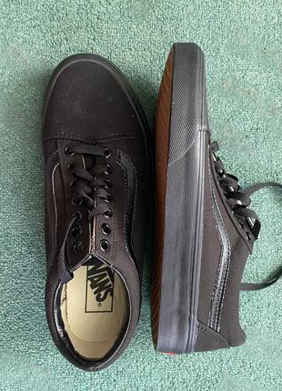 Vans old skool black black кеди ванс чорні