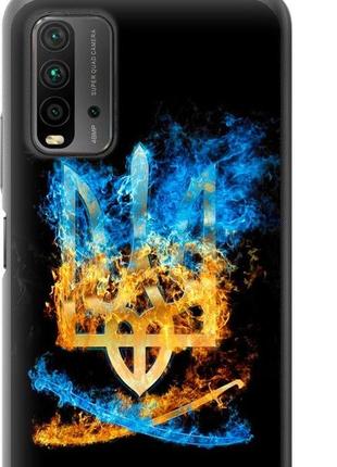 Чохол для xiaomi redmi 9t, poco m3 герб україни
