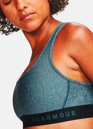 Спортивний топ бра under armour mid crossback heathered sports brahttps