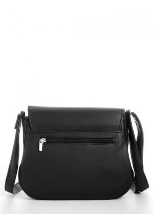 Жіноча сумка чорна кросбоді10 фото