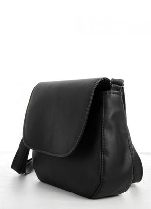 Жіноча сумка чорна кросбоді9 фото