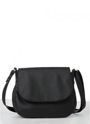 Жіноча сумка чорна кросбоді8 фото