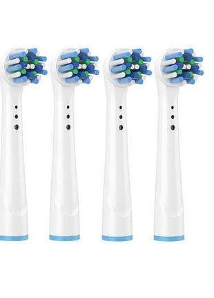 Насадки для oral-b eb-50p (4 штуки) для електричної зубної щітки braun