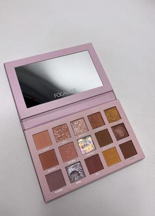 Focallure 15 pan eyeshadow go travel palette палетка теней для век 15 оттенков2 фото