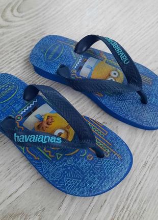 Шльопанці сланці в'єтнамки тапочки міньйон havaianas 27