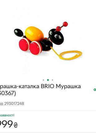 Іграшка каталка дерев'яна яна мурашка іграшка каталка дерев'яна мураха6 фото