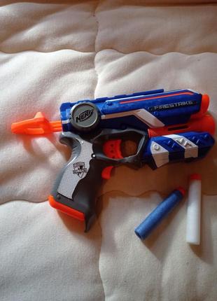 Бластер nerf firestrike дитячий пістолет нерф