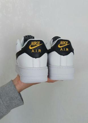 Кросівки nike air force 1 white black2 фото