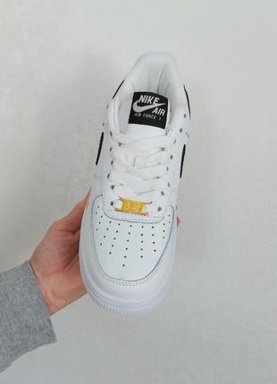 Кросівки nike air force 1 white black4 фото