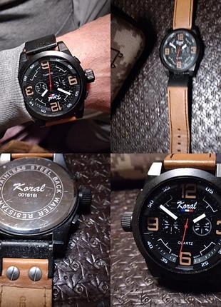 Годинник koral чоловічі наручні корал великі