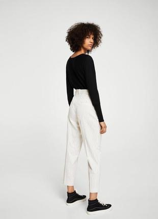 Стильные брюки в полоску mango 2
