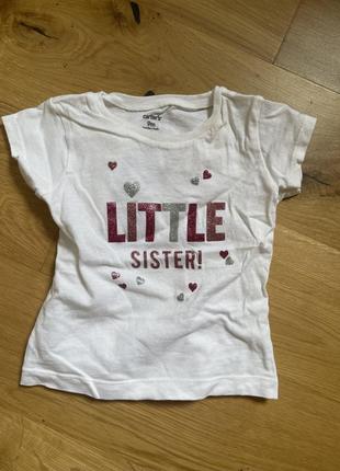 Футболка old navy з надписом little sister