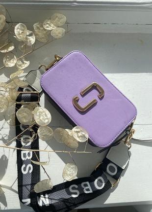 Marc jacobs the snapshot lilac новинка лавандова фіолетова жіноча яскрава сумочка марк джейобс бузкова фиолетовая сиреневая женская сумка тренд