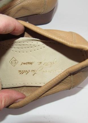 Шикарные кожаные туфли мокасины италия 37р (23,5см) t193 фото